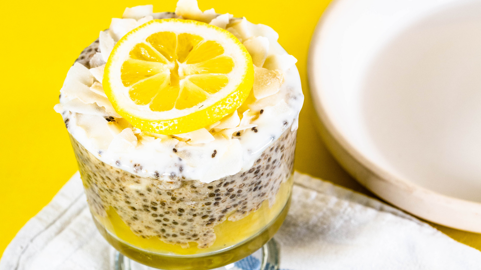 Slimming Piña Colada Chia Pudding